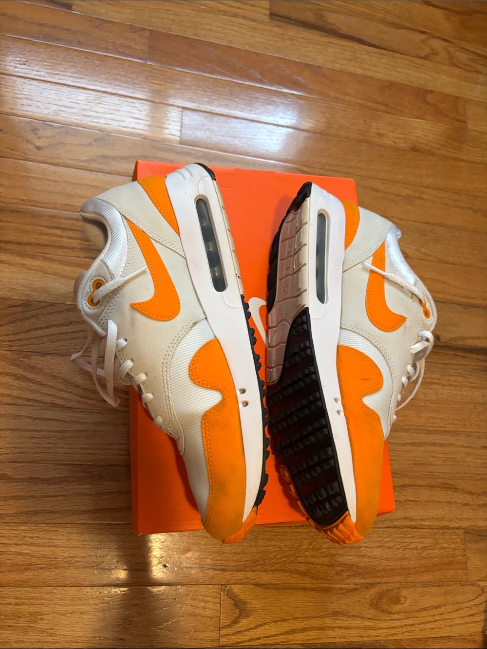 Nike Air Max '86 OG golf White and Orange Low-Top Sneakers - Picture 7 of 11